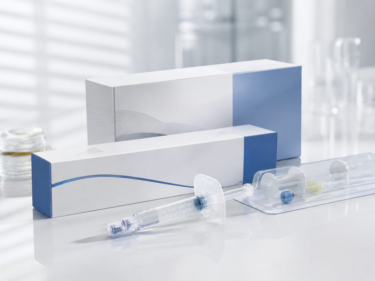 Detailaufnahme eines orthopädischen Medizinprodukts auf heller Fläche